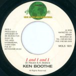 I And I And I / My Version - Ken Boothe / Conscious Minds