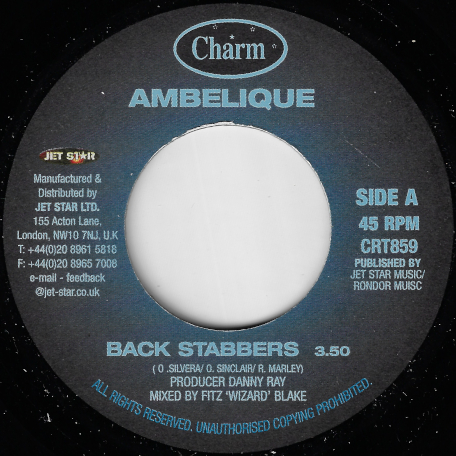 Back Stabbers / PA Mix - Ambelique / Rasites