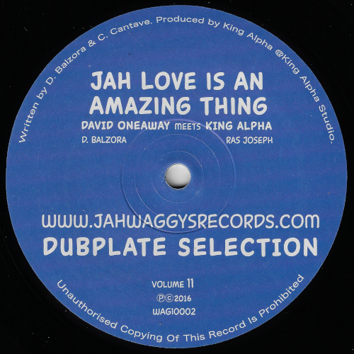 Jah Love Is An Amazing Thing (Dub Ver) / Jah Love Is An Amazing Thing  - David Oneaway Meets King Alpha