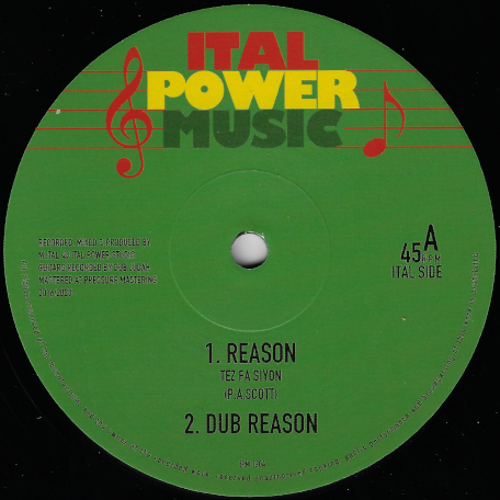 Reason / Dub Reason / Sadhu Tribe / Dub Tribe - Tez Fa Siyon / Ital Mick