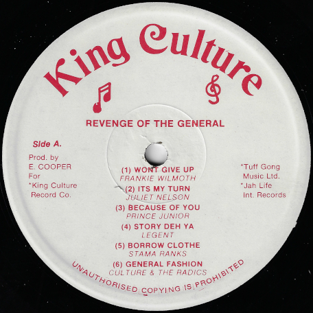 Revenge Of The General - Various..Icho Candy..Prince Junior..Frankie Wilmot