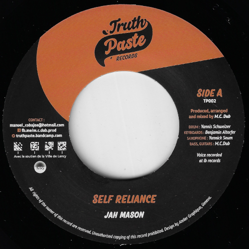 Self Reliance / Dub Reliance - Jah Mason / MC Dub