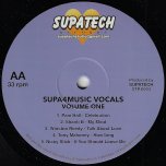 Supa 4 music Vocals Volume One - Various..Pam Hall..Winston Reedy..Tony Mahoney..JC Lodge